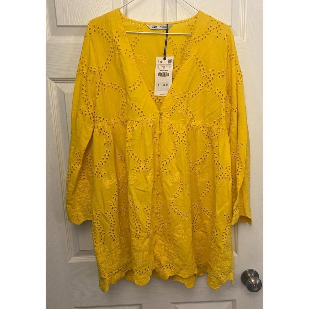 Zara Women's Yellow Dress